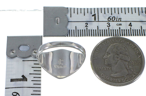 Opal And Turquoise Sterling Silver Jewelry Ring Size 8-1/4 AX52314